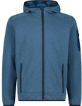 CMP Herren Strickfleecejacke Unterjacke Kapuzen Fleecejacke petrol/antracite