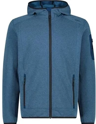 CMP Herren Strickfleecejacke Unterjacke Kapuzen Fleecejacke petrol/antracite