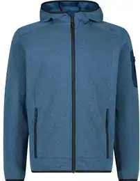 Herren Unterjacke Kapuzen Fleecejacke, PETROL-ANTRACITE 14LP, 56