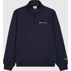 Champion Sweatshirt Half Zip mit Logo Dunkelblau