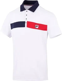 Herren Polo Polo Jayden, white / navy comb., 52