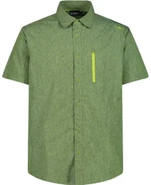 Herren Hemd MAN SHIRT, DUSTY BLUE-LIMEGREEN, 50