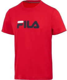 Herren Shirt T-Shirt Logo, red, 50