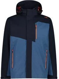 Herren Doppeljacke MAN JACKET ZIP HOOD, BLACK BLUE, 50