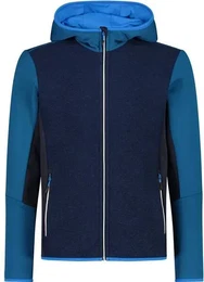 Herren Kapuzensweat MAN JACKET FIX HOOD, PETROL, 52