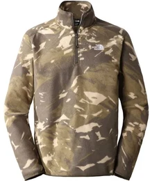Herren Pullover M 100 GLACIER 1/4, New Taupe Green Snowcap Mounta, S
