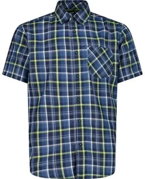 Herren Hemd, B.BLUE-DUSTY BLUE-LIMEGREEN 58ZN, 48