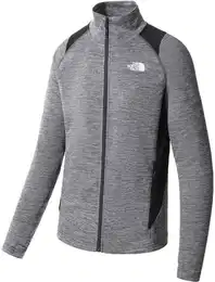 Herren Funktionsjacke M AO MIDLAYER, Asphalt Grey Light Heather-TNF, XL