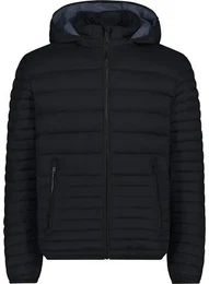 Herren Jacke MAN JACKET SNAPS HOOD, NERO, 54