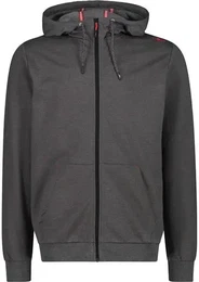 Herren Kapuzensweat MAN JACKET FIX HOOD, ANTRACITE MEL., 56