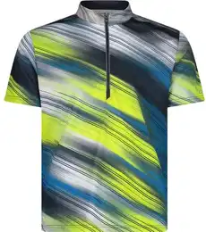 Herren Shirt MAN T-SHIRT FREEBIKE, LIME-B.BLUE, 58