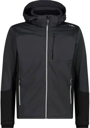 Herren Funktionsjacke MAN JACKET ZIP HOOD, ANTRACITE, 56