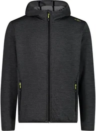 Herren Kapuzensweat MAN JACKET FIX HOOD, PIOMBO MEL., 58