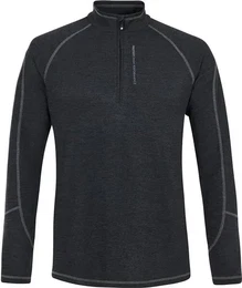 Herren Rolli PRTLOUISIANA 1/4 zip top, True Black, S