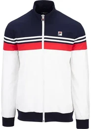 Herren Jacke Jacket Bruno, white/ red comb., 50