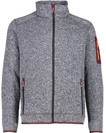 Herren Unterjacke Herren Fleecejacke, ANTRACITE-BURGUNDY 25UP, 58