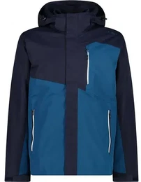 Herren Doppeljacke MAN JACKET ZIP HOOD, B.BLUE-PETROL, 48