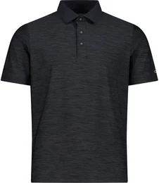 Herren Polo MAN POLO, ANTRACITE MEL.-FLAME, 48