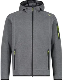 Herren Unterjacke Kapuzen Fleecejacke, ANTRACITE-ACIDO 27UP, 48