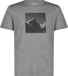Herren Shirt MAN T-SHIRT, GREY MEL-ANTRACITE, 56