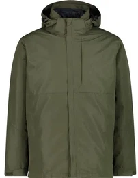 Herren Doppeljacke MAN JACKET ZIP HOOD, OIL GREEN, 54