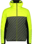 CMP Jacke MAN JACKET HYBRID FIX HOOD Grün/Neonfarben/Gelb