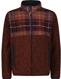 Herren Unterjacke MAN JACKET, BURGUNDY-ORANGEADE, 54