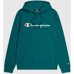 Champion Herren Hoodie Sweatshirt Pullover Logo Kapuze Einfarbig Grün