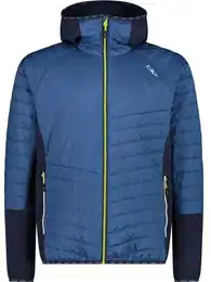 Herren Blouson MAN HYBRID JACKET FIX HOOD, DUSTY BLUE, 48