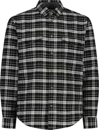 Herren Hemd MAN SHIRT, NERO-OIL GREEN, 56