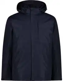 Herren Doppeljacke MAN JACKET ZIP HOOD, BLACK BLUE, 50