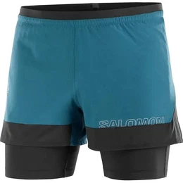 Herren Shorts CROSS 2IN1 SHORTS M DEEP, DEEP DIVE/DEEP BLACK/, L