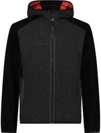 Herren Kapuzensweat MAN JACKET FIX HOOD, CARBONE MEL-ORANGEADE, 54
