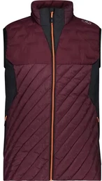 Herren Weste MAN VEST HYBRID, BURGUNDY, 48