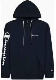 Herren Kapuzensweat Hooded Half Zip, NNY, S