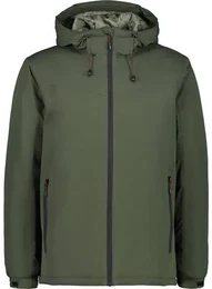 Herren Jacke MAN JACKET FIX HOOD, BARK, 48