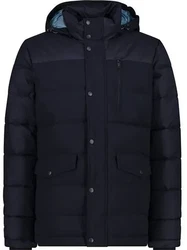 CMP Herren Jacke MAN LONG JACKET SNAPS HOOD blau