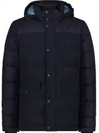 Herren Jacke MAN LONG JACKET SNAPS HOOD, B.BLUE MEL., 50
