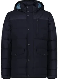 Herren Jacke MAN LONG JACKET SNAPS HOOD, B.BLUE MEL., 58