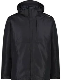 Herren Doppeljacke MAN JACKET ZIP HOOD, NERO, 54