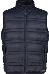 Herren Weste MAN VEST SNAPS HOOD, BLACK BLUE, 56