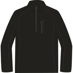 Protest Rollkragenshirt PRTKURANO 1/4 zip top True Black