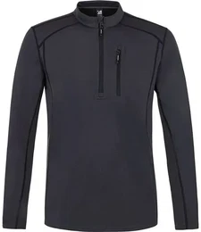 Herren Rolli PRTKURANO 1/4 zip top, Deep Grey, S