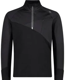 Herren Shirt MAN SWEAT, NERO-ANTRACITE, 58