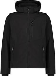 Herren Funktionsjacke MAN JACKET ZIP HOOD WITH, NERO, 58