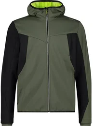 Herren Funktionsjacke MAN JACKET FIX HOOD, OIL GREEN, 56