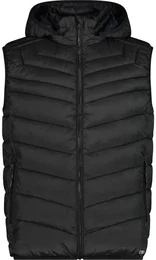 Herren Weste MAN VEST SNAPS HOOD, NERO, 56