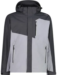 Herren Doppeljacke MAN JACKET ZIP HOOD, TITANIO-CEMENTO, 50