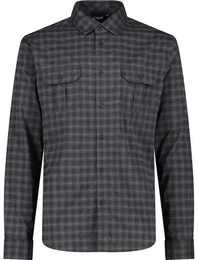 Herren Hemd MAN SHIRT, DARK GRAFFITE-ANTRACITE-OFF WHITE, 56