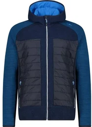 Herren Kapuzensweat MAN JACKET FIX HOOD, PETROL MEL., 48
